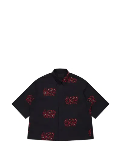 Simone Rocha Embroidered Boxy-fit Shirt In Multi