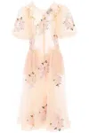 SIMONE ROCHA EMBROIDERED TULLE DRESS