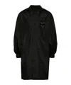 Simone Rocha Crystal-embellished Car Coat In Black