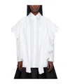 Simone Rocha White Pointed Collar Shirt In White