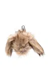 Simone Rocha Faux Fur Coin Purse In Neutral