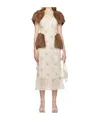 Simone Rocha Embellished Sleeveless Dress In Nude