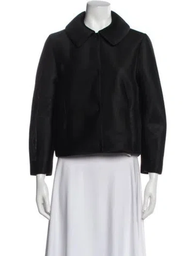 Pre-owned Simone Rocha Faux Fur Jacket In Black