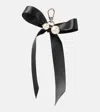 Simone Rocha Faux Pearl-embellished Keychain In Weiss