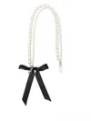 Simone Rocha Faux-pearl Shoulder Strap In Neutrals