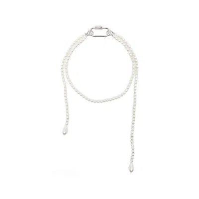 Simone Rocha Faux-pearl Drop Necklace In Multi