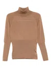 Simone Rocha Fitted High-neck Top In Brown