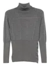 Simone Rocha Fitted High-neck Top In Gray