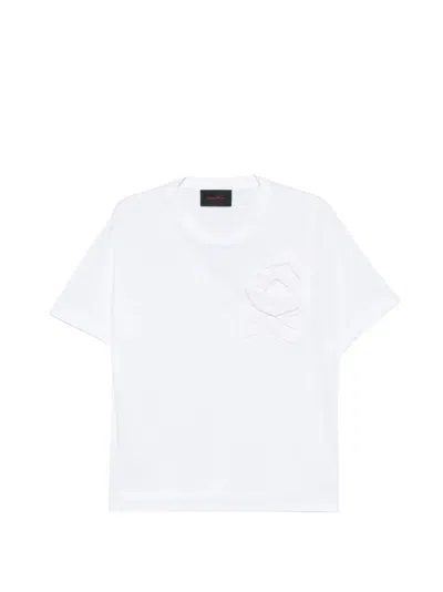 SIMONE ROCHA FITTED PRESSED ROSETTE T-SHIRT