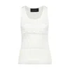 Simone Rocha Fitted Ruffle Frill T-shirt - Cotton - White