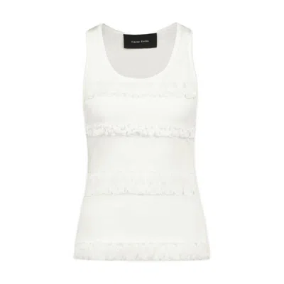 Simone Rocha Fitted Ruffle Frill T-shirt