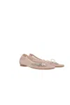 Simone Rocha Crystal-embellished Mesh Ballet Flats