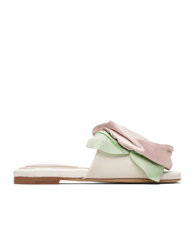 Simone Rocha Floral Appliqué Slippers In Multi