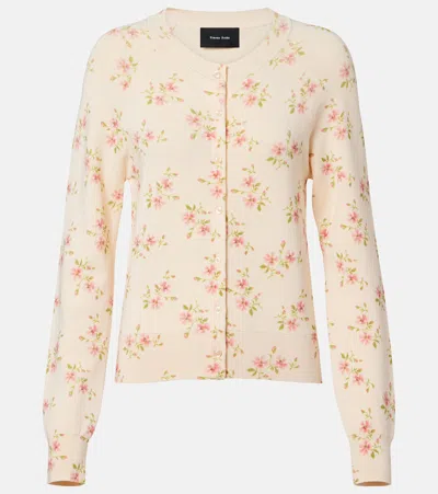 Simone Rocha Floral Cardigan In Brown