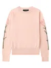 Simone Rocha Floral-motif Sweater In Pink