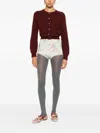 Simone Rocha Floral-printed Shorts In Burgundy