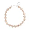 Simone Rocha Crystal Floret Necklace In Neutral
