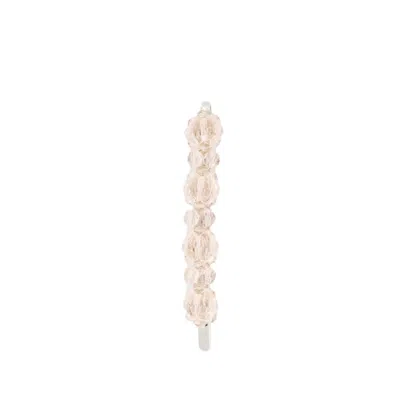 Simone Rocha Flower Hair Clip - Crystal - Nude In Neutrals