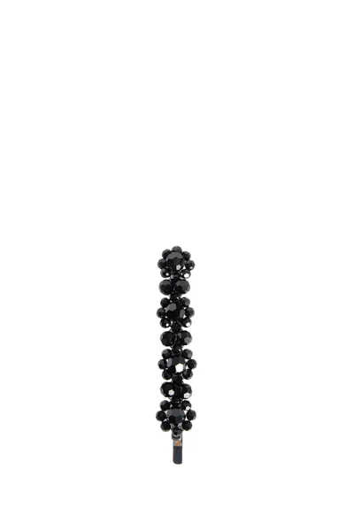 Simone Rocha Flower Hair Clip In Black