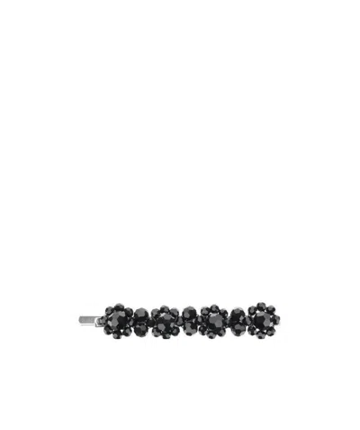 Simone Rocha Flower Hair Clip In Black