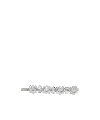 Simone Rocha Flower Hairpin In White