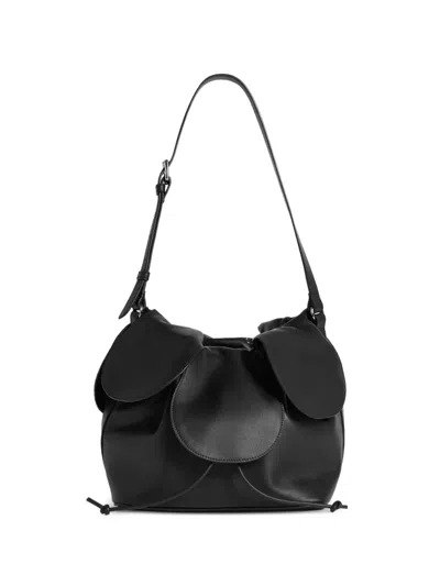 Simone Rocha Flower-petal Bucket Bag In Black