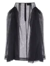 Simone Rocha Frill-detail Tulle Skirt In Black