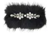 Simone Rocha Furry Crystal Hair Clip In White