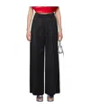 Simone Rocha Furry Welt Pocket Casual Pants In Black
