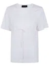 Simone Rocha Bow Sash Easy T-shirt In White