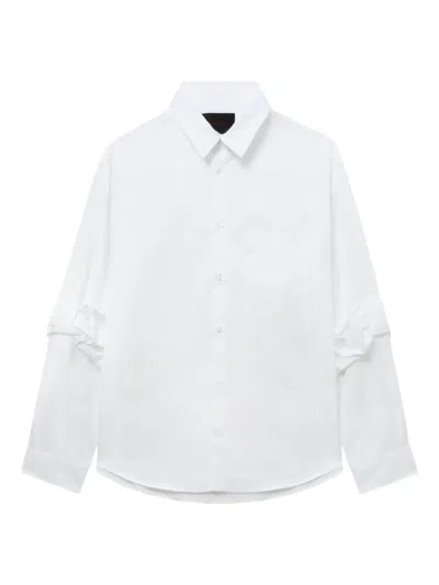 SIMONE ROCHA 缩褶袖口棉衬衫