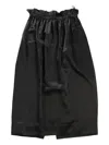 Simone Rocha Gathered Skirt In Black