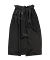 Simone Rocha Gathered Skirt In Black