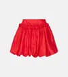 Simone Rocha Red Gathered Bubble Miniskirt In Red