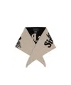 Simone Rocha Graphic Logo Knitted Scarf In Neutral