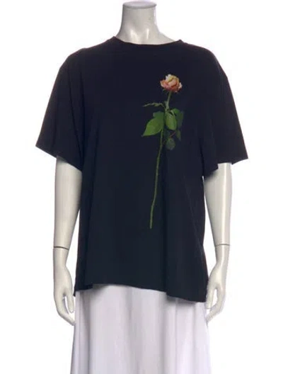Pre-owned Simone Rocha Graphic Print Crew Neck T-shirt W/ Tags In Blue