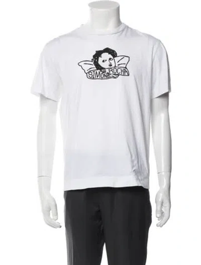 Pre-owned Simone Rocha Graphic Print Crew Neck T-shirt In White