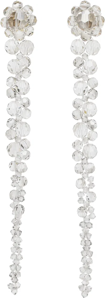 Simone Rocha Gray Drip Earrings In Ash