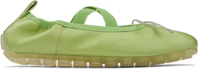 SIMONE ROCHA GREEN GRIP BALLERINA FLATS