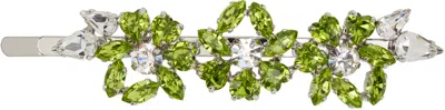 Simone Rocha Green Heartbloom Hair Clip