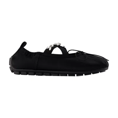 Simone Rocha Grip Ballerinas - Satin - Black