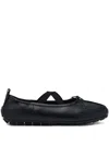 Simone Rocha Grip Cross-strap Ballet Flats In Black