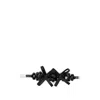 Simone Rocha Crystal-embellished Bow Hair Clip In Black