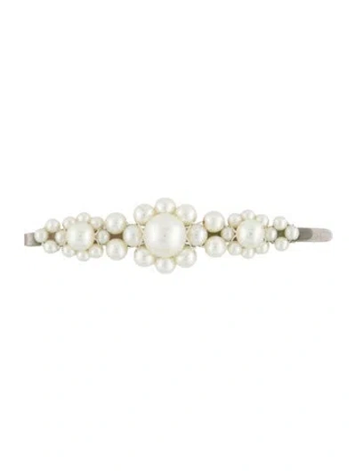 Pre-owned Simone Rocha Hair Clip In White