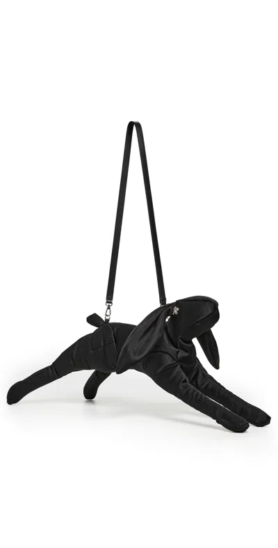 Simone Rocha Hare Crossbody Bag Black/clear In Multi
