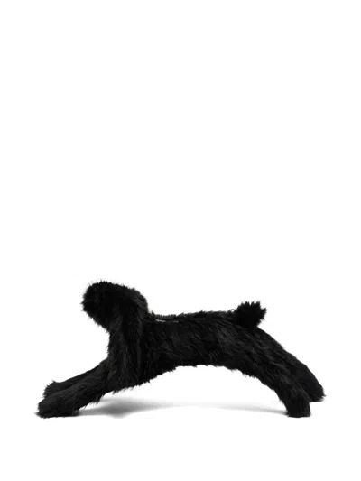 Simone Rocha Hare Faux-fur Crossbody Bag In Black
