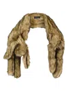 Simone Rocha Hare Fur Scarf In Green
