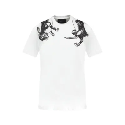 Simone Rocha Hare Illustration T Shirt In White