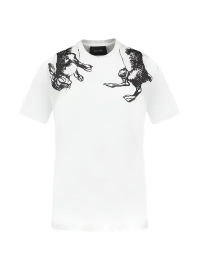 Simone Rocha Hare Illustration T Shirt In White