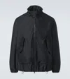 Simone Rocha Mens Black Harrington Drawstring Woven Jacket